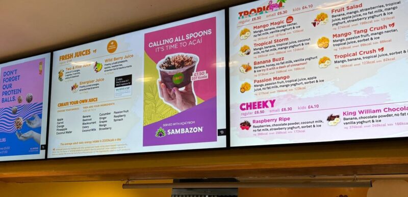 Digital signage screens by SPI, Manchester
