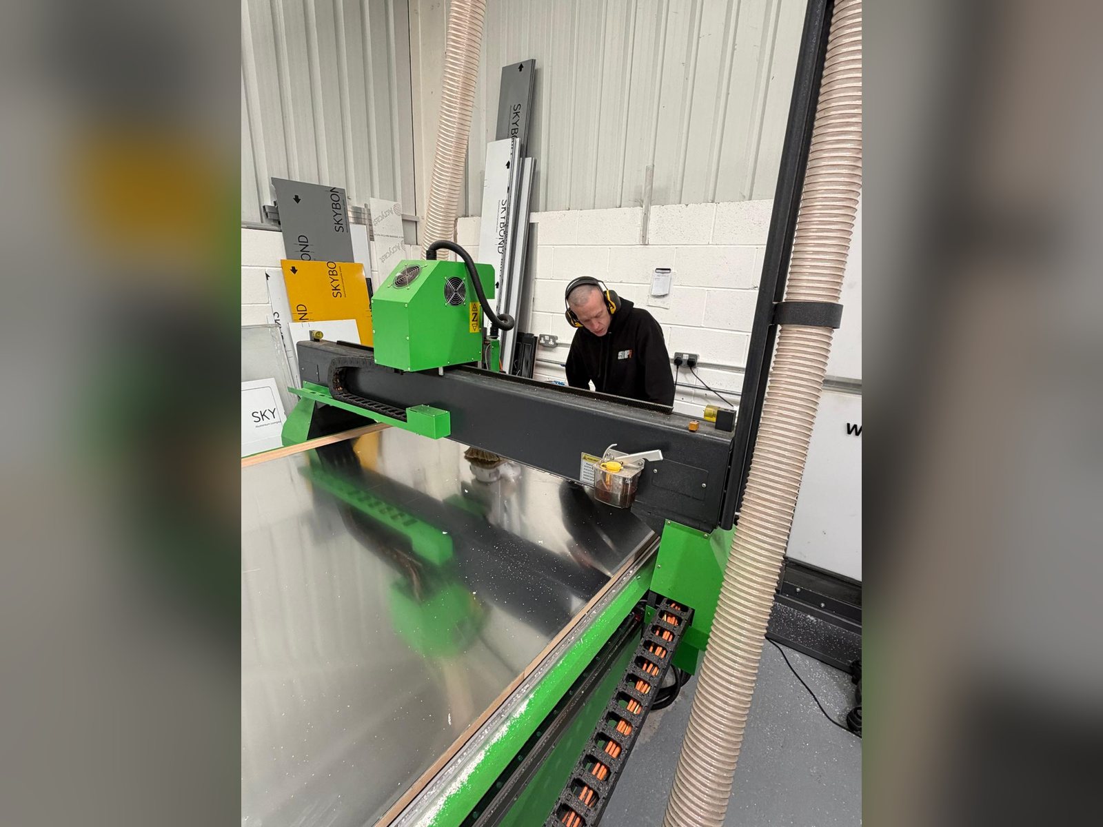 CNC router in the SPI workshop, Bolton