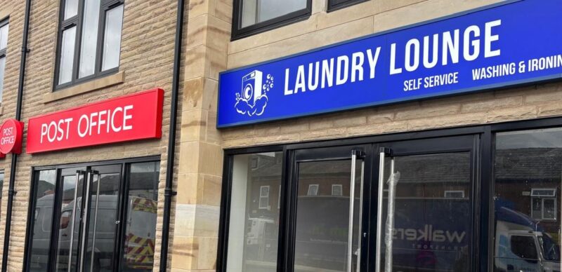 Shopfront fascia signs on a retail parade