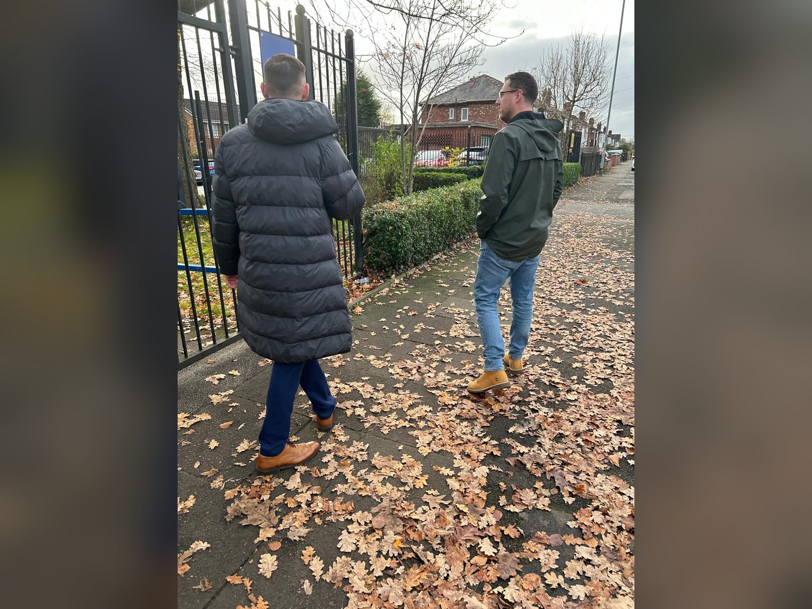 Site survey walkround with a client